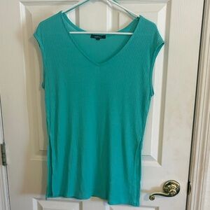 Ambiance Teal Sleeveless Tank Top